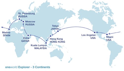 機票。寰宇一家 one world 環球套票 探索世界 part2