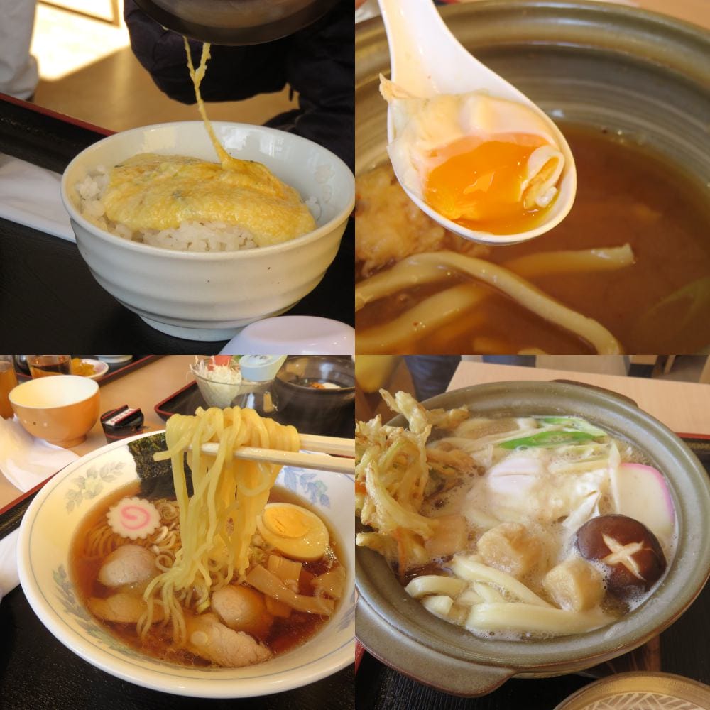 河口湖 道の駅かつやま Restaurant 公路餐廳 山藥泥飯與鍋燒麵的火花