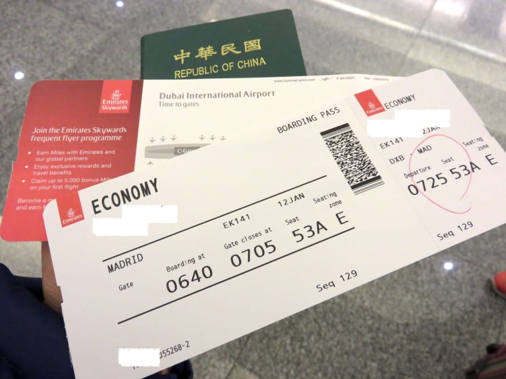 阿聯酋航空歐洲馬德里Emirates搭乘感想 出發