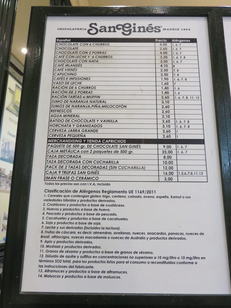 馬德里甜點 西班牙炸油條San Ginés Chocolatería正點