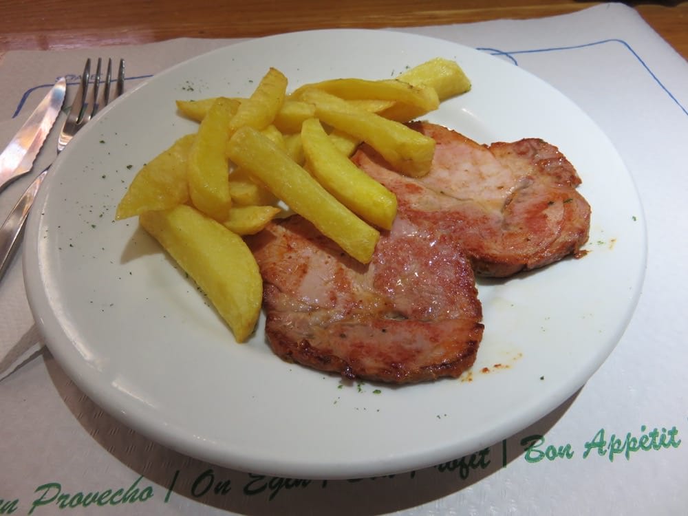 馬德里Cafeteria Astoria 快餐店的熱食