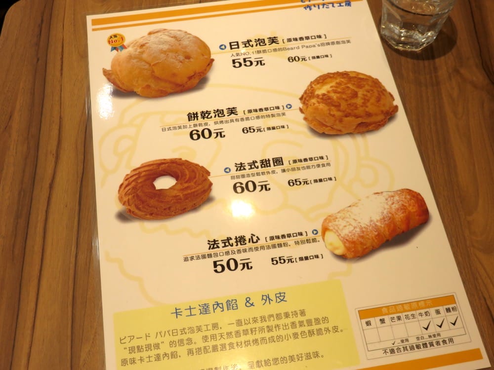 BEARD PAPAS 日式泡芙工房鬍鬚爺爺表示不吃可惜