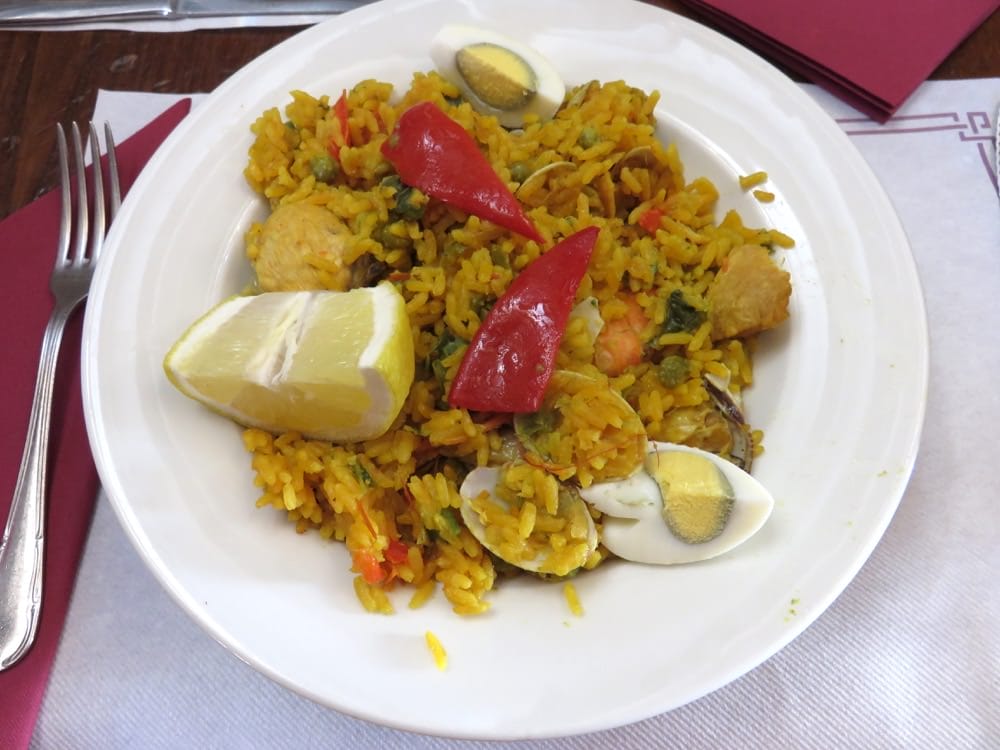 沙拉曼卡Meson Cervantes每日特餐第一道海鮮飯