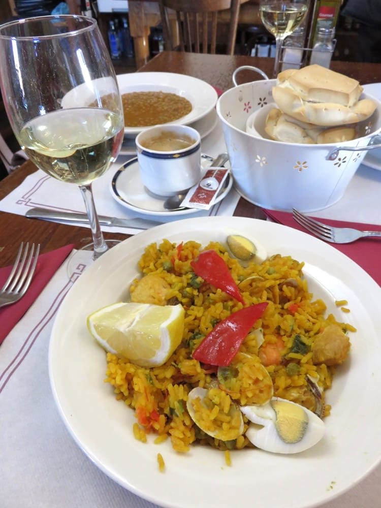 沙拉曼卡Meson Cervantes每日特餐第一道海鮮飯