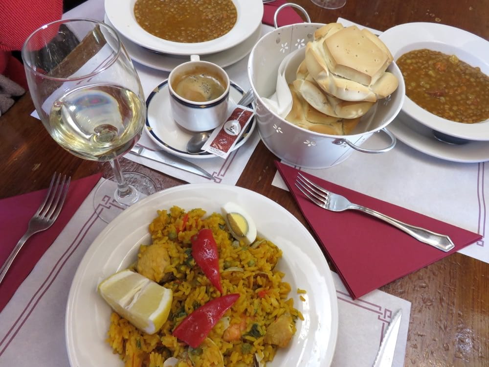 沙拉曼卡Meson Cervantes每日特餐第一道海鮮飯