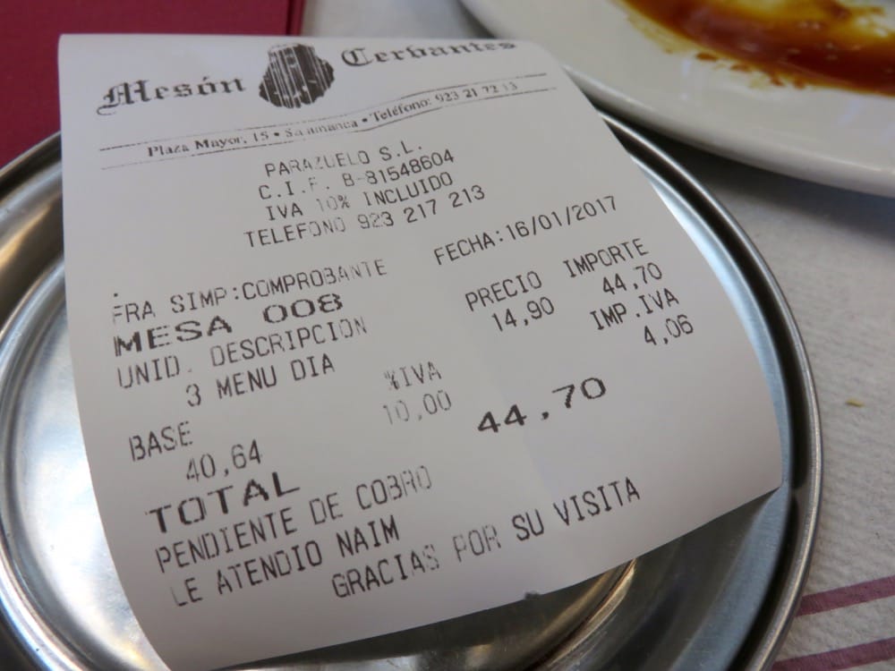 沙拉曼卡Meson Cervantes每日特餐第一道海鮮飯