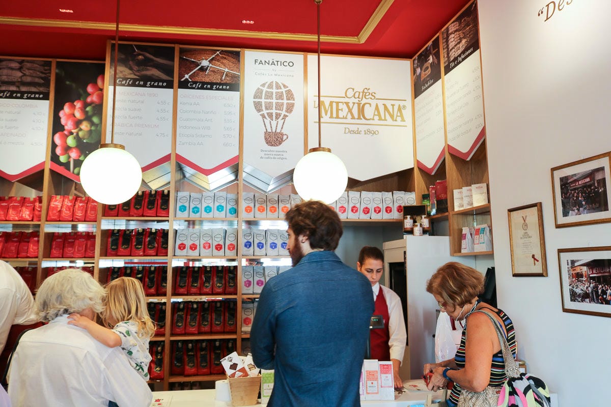 西班牙馬德里買咖啡Cafés la Mexicana推薦咖啡豆