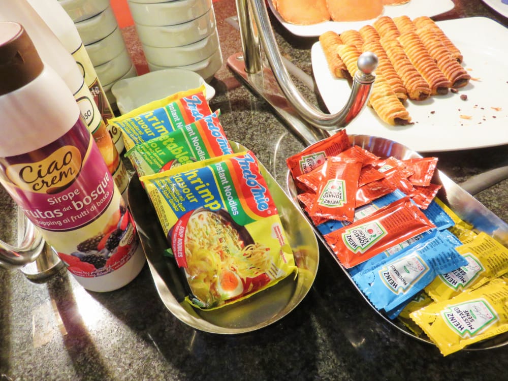 巴塞隆納飯店 喜來登西班牙常見早餐都濃縮在自助餐裡