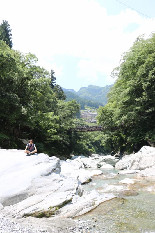 四國景點 德島祖谷秘境蔓橋抖抖與琵琶瀑布