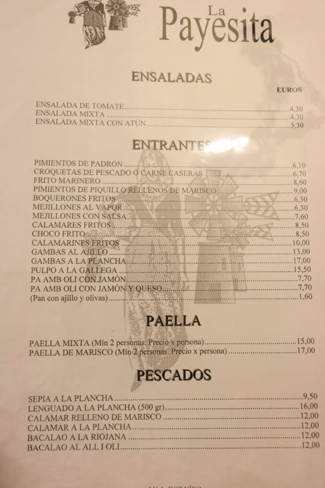 西班牙馬略卡島吃頓飯La Payesita新鮮美食人情味 - 第13張圖 西班牙馬略卡島吃頓飯La Payesita新鮮美食人情味