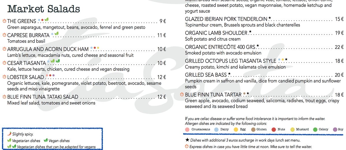 《西班牙》巴塞隆納異國創意料理Tia Santa健康創意葷素通吃
