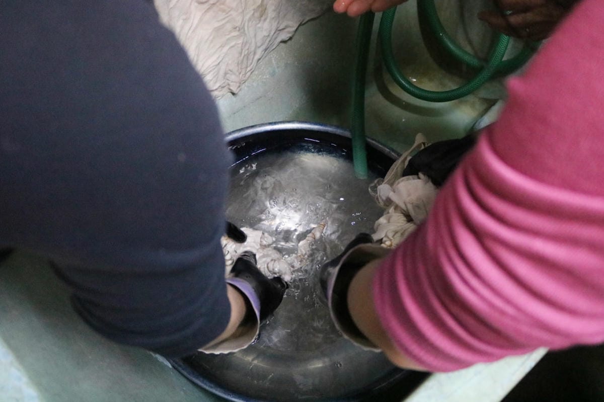 沖繩王國村傳統工藝藍染手作體驗 自己的布袋自己作