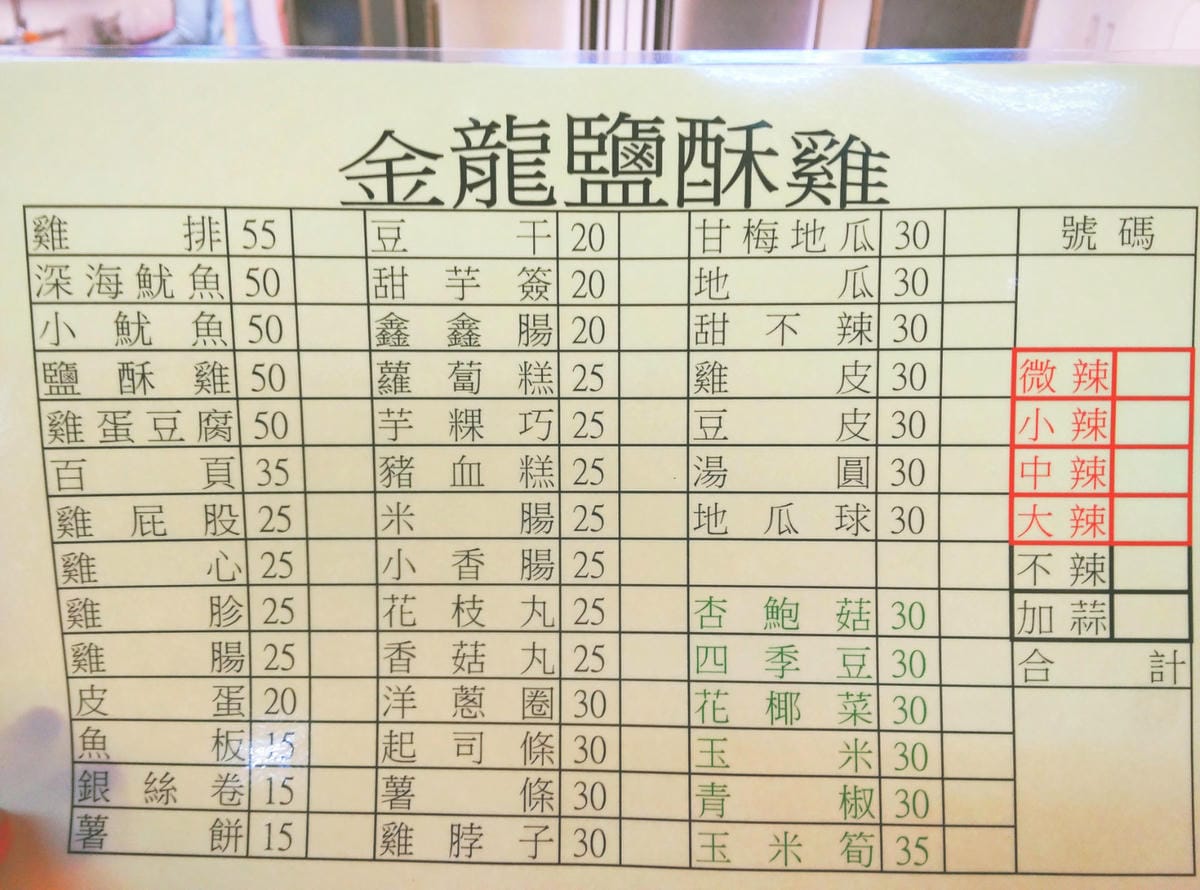 內湖金龍鹽酥雞 美食宵夜下午茶