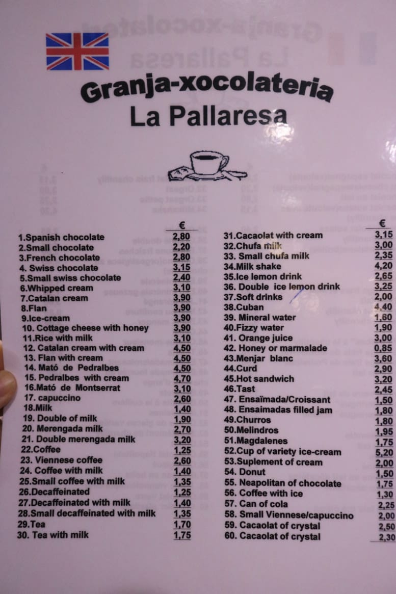 巴塞隆納美食 炸油條與熱巧克力 甜點La Pallaresa