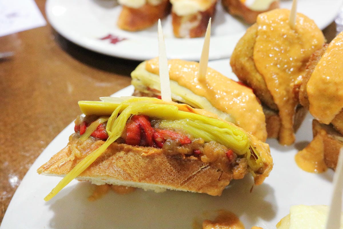 巴塞隆納下酒菜專賣Maitea專吃巴斯克Pinchos