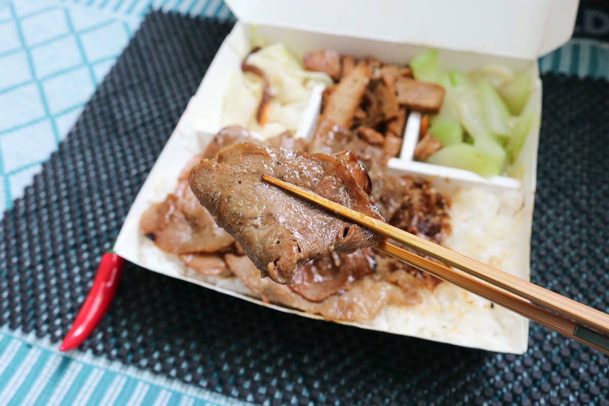 內湖烤肉便當東湖阿杜串燒烤肉飯 推鹹豬肉
