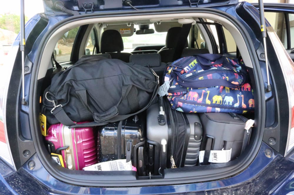 日本租車後車廂行李數量筆記 推薦油電混合超安靜