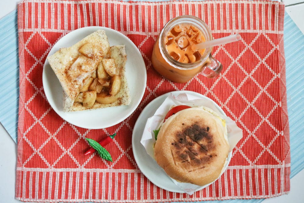 內湖早餐OH YA BBQ炭烤吐司最強美食，碳烤土司江南街之冠