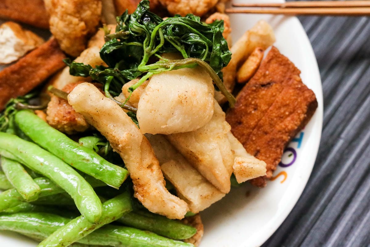 內湖美食 立大鹽酥雞下午茶宵夜週末無休蔬菜最出色