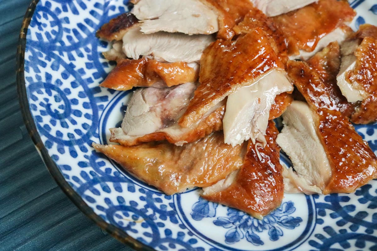 內湖美食東湖鴨霸王脆皮烤鴨外帶 記得追出爐時間