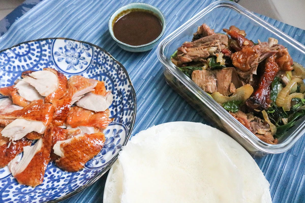 內湖美食東湖鴨霸王脆皮烤鴨外帶 記得追出爐時間