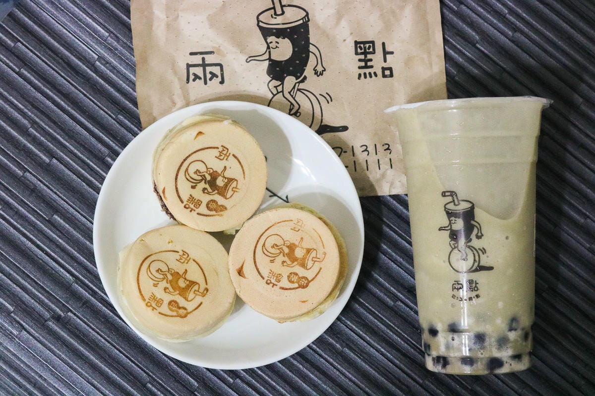 內湖美食 兩點紅豆餅茶飲服務超優推紅豆口味(附菜單