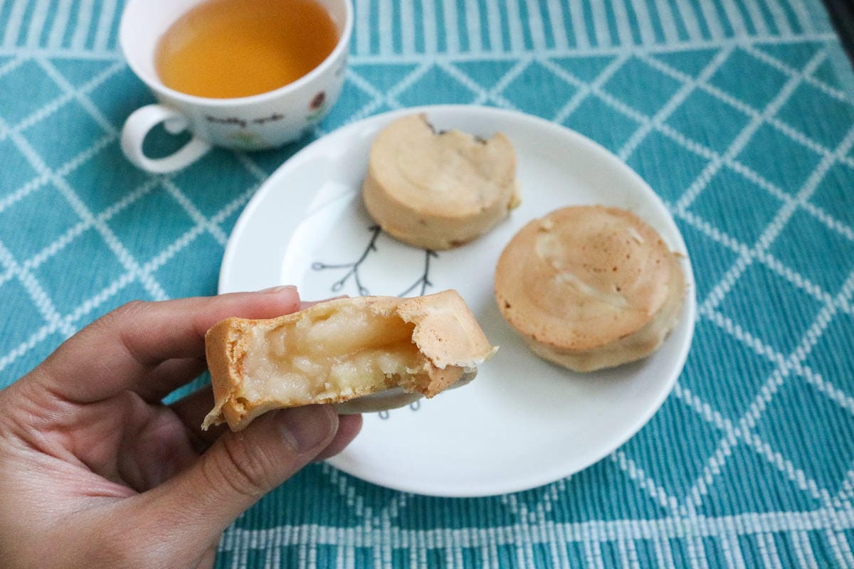 內湖下午茶 港墘傳統車輪餅 好吃紅豆餅一顆8元