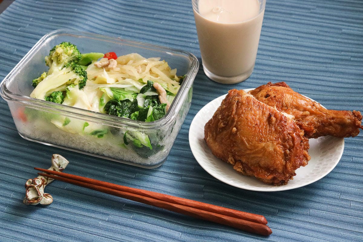 內湖東湖頂尖排骨大王 便當外帶大推現炸香酥雞腿