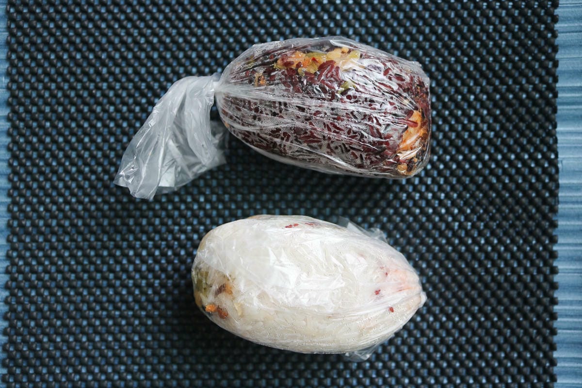 內湖早餐285巷活力飯糰西湖店，配料搶戲成為主角