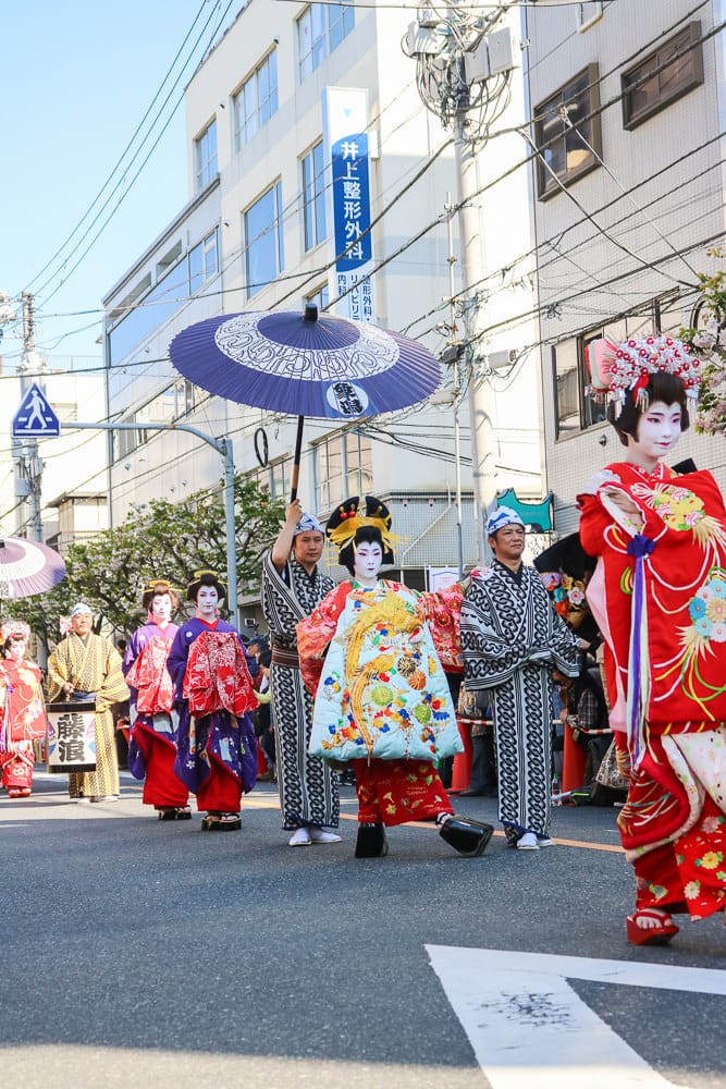 淺草祭典江戶吉原花魁遊街值得看，四月一葉櫻祭登場！