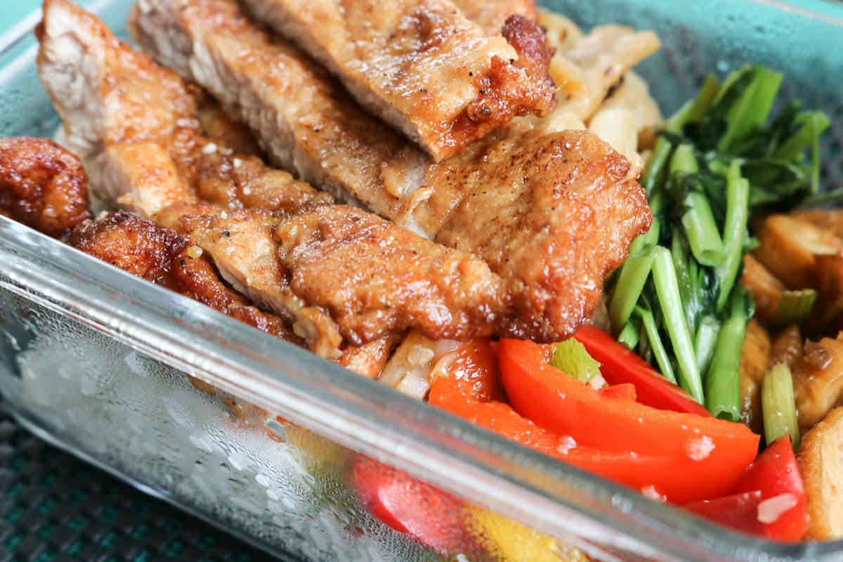 內湖美食豐禾便當加入午餐戰場，厚切排骨好吃內湖江南店有外送