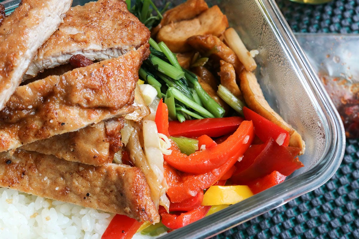 內湖美食豐禾便當加入午餐戰場，厚切排骨好吃內湖江南店有外送