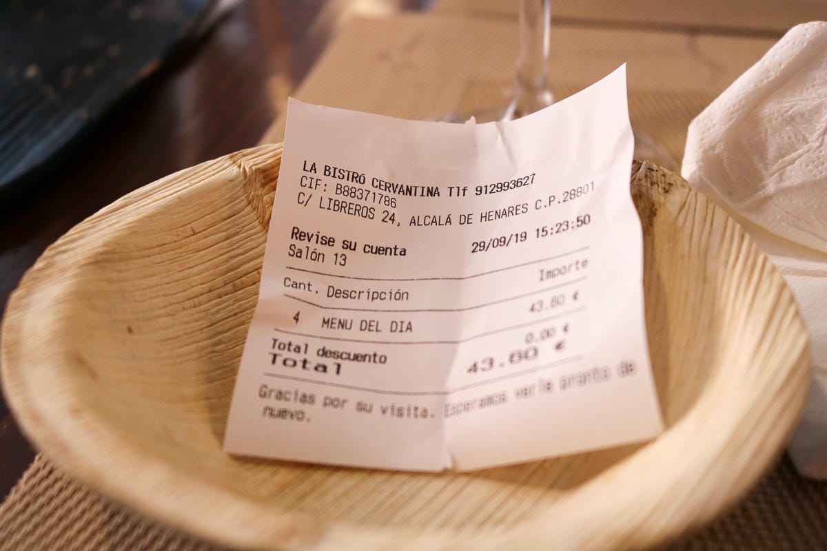 馬德里近郊埃納雷斯堡餐廳La Bistró Cervantina每日特餐超級棒