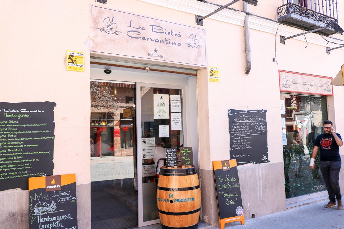 馬德里近郊埃納雷斯堡餐廳La Bistró Cervantina每日特餐超級棒