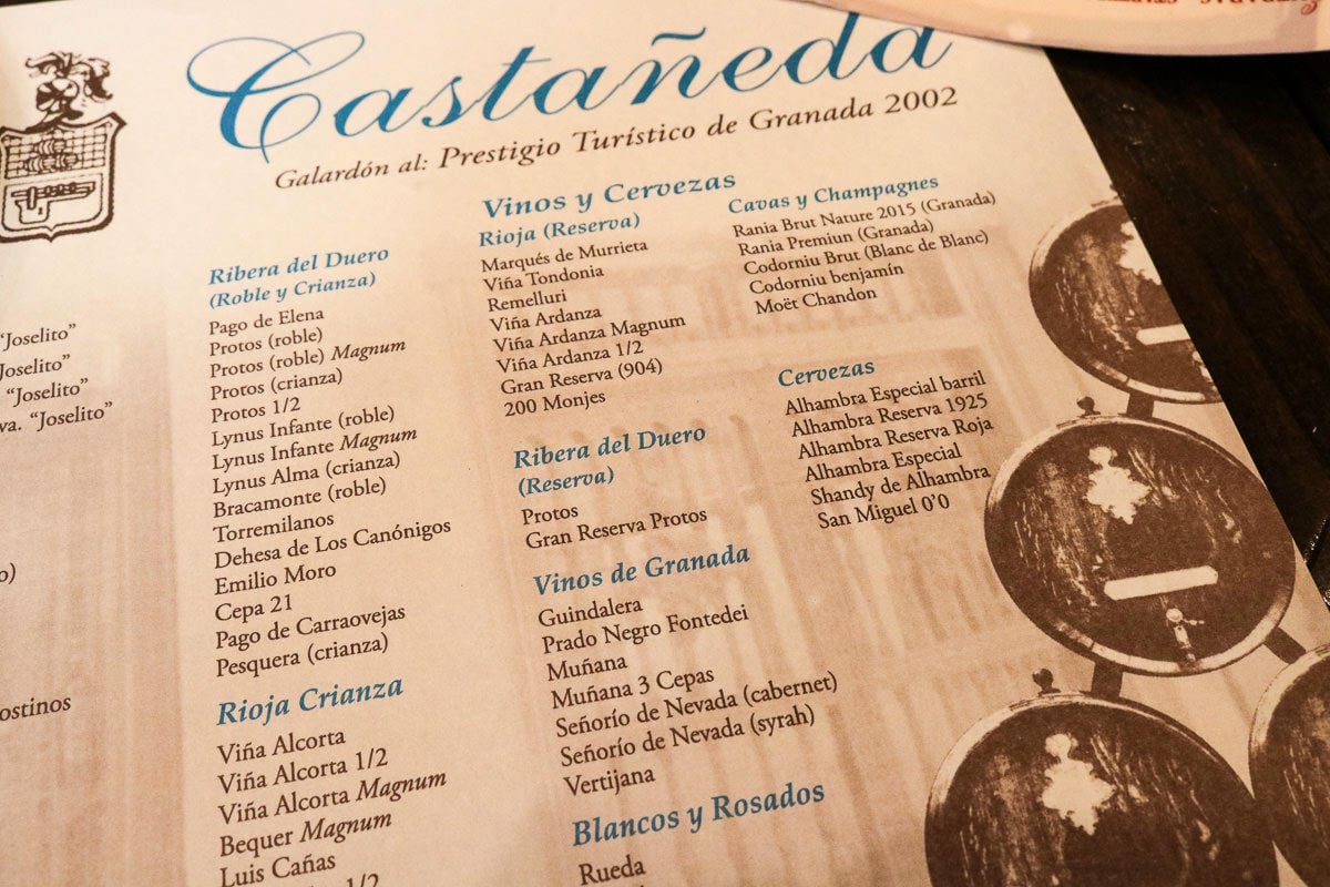 格拉納達推薦美食！Bodegas Castañeda在地一致好評這兒Tapas超好吃