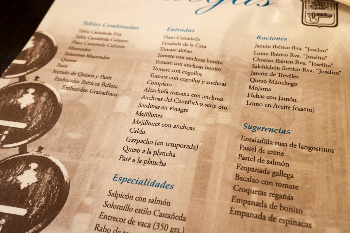 格拉納達推薦美食！Bodegas Castañeda在地一致好評這兒Tapas超好吃