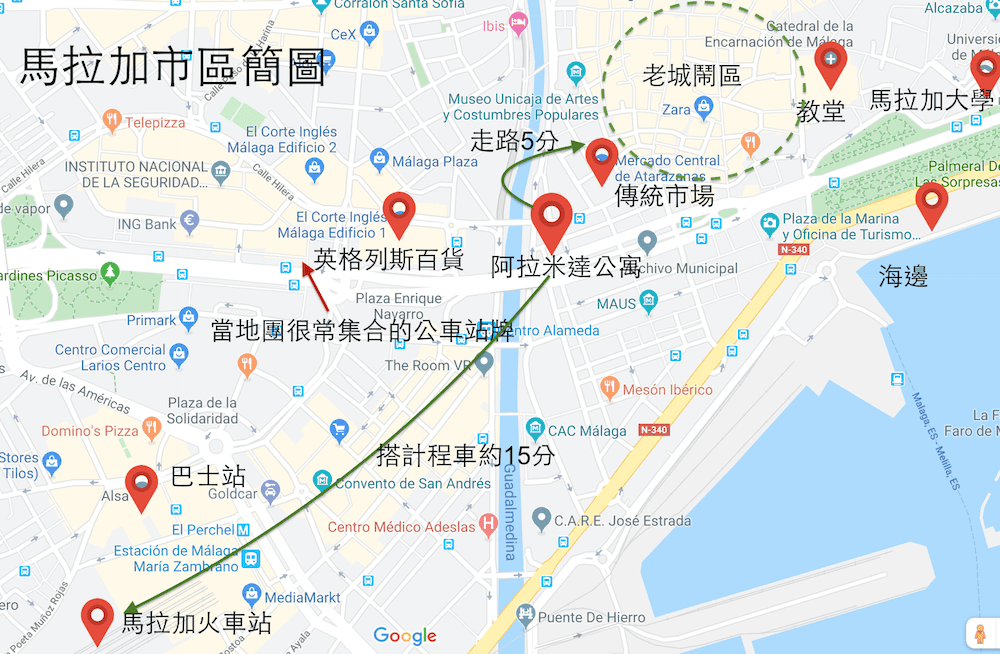 馬拉加公寓飯店推薦會說中文的西班牙人La Casa de la Alameda 阿拉米達公寓