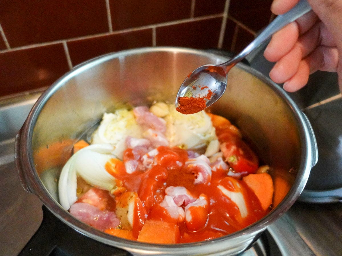 西班牙豆子湯 暖胃好湯簡單零失敗紅椒粉萬歲！對付豆子用壓力鍋省力省火最有效率