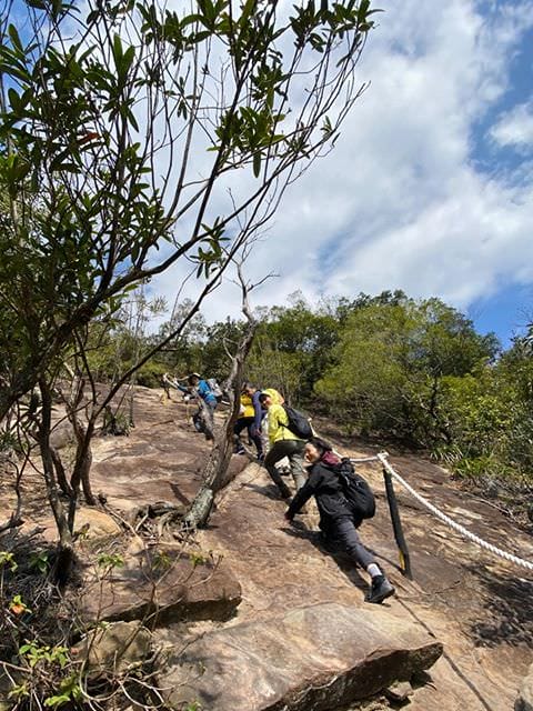 內湖金面山採石場大岩壁 路線飛簷走壁不回頭之Google地圖沒有的登山步道