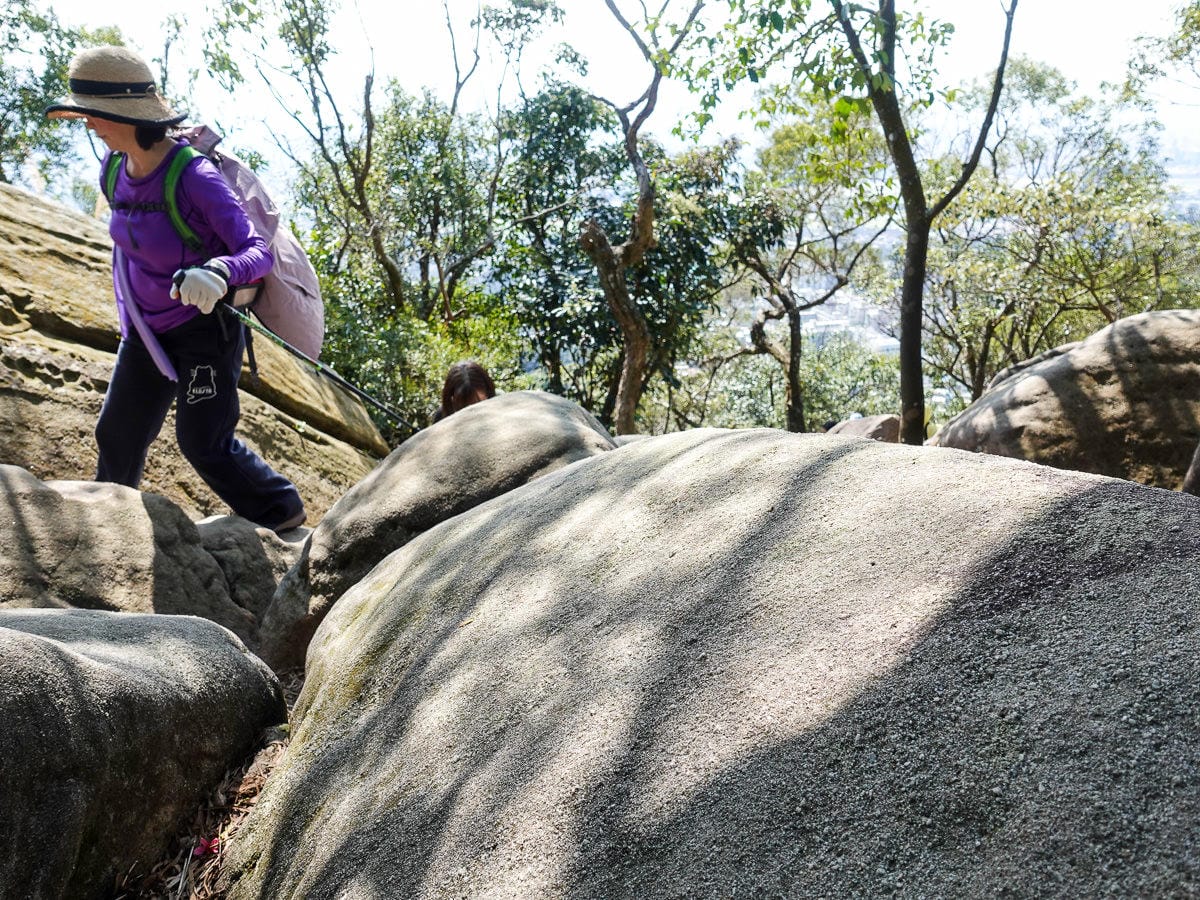 內湖金面山採石場大岩壁 路線飛簷走壁不回頭之Google地圖沒有的登山步道