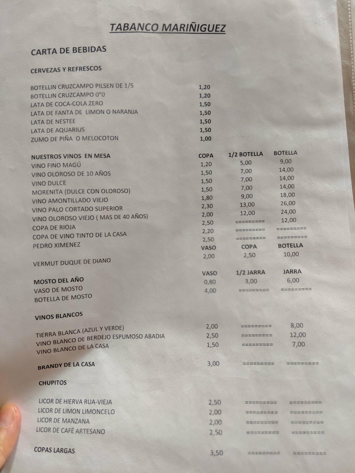 西班牙赫雷斯 雪利酒故鄉最棒小酒館Tabanco MARIÑIGUEZ