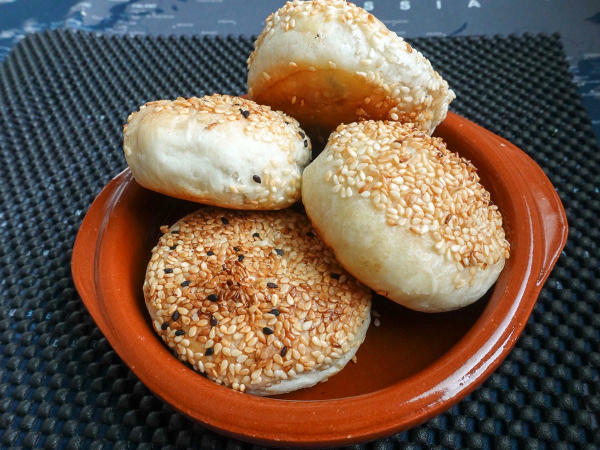 內湖湖光市場鹹酥餅紅豆餅 鼎鼎燒餅當早餐下午茶剛好