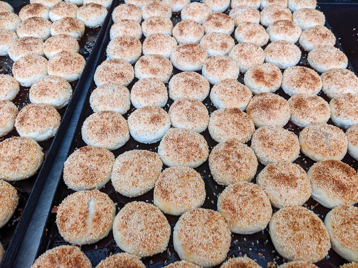 內湖湖光市場鹹酥餅紅豆餅 鼎鼎燒餅當早餐下午茶剛好