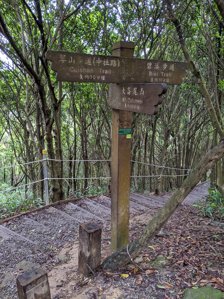 台北爬山遊記 內湖大崙尾山 長壽坡 碧溪步道繞一圈內湖人少好走經典路線