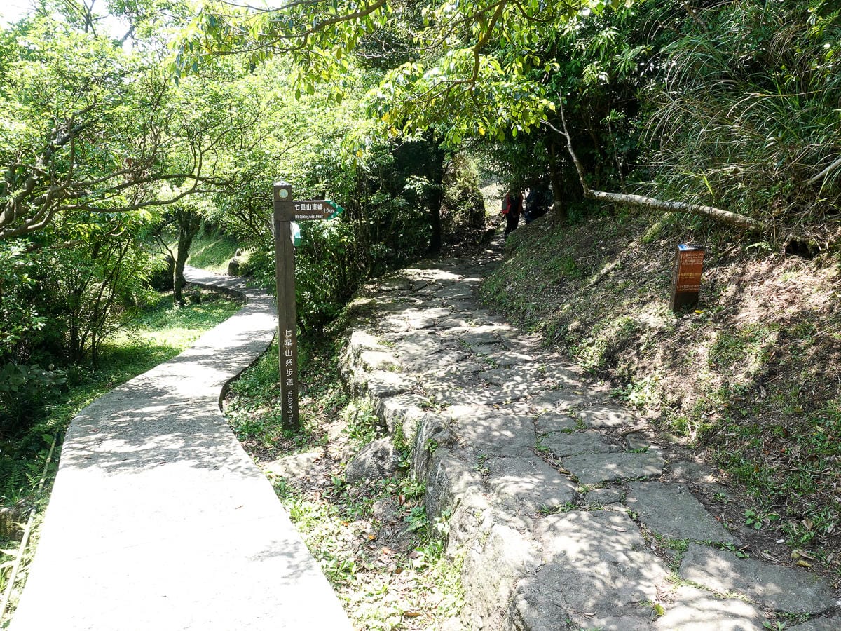 百岳練習場七星山主峰 苗圃線繞O形登頂台灣小百岳