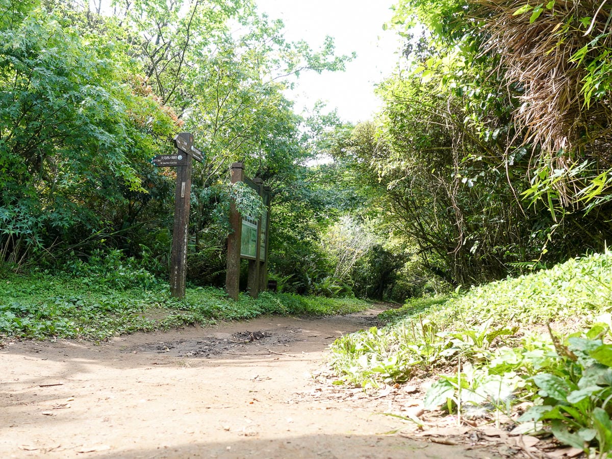下雨中大屯山連峰O型 大屯山西峰南峰好刺激 如遇雷雨難度翻倍