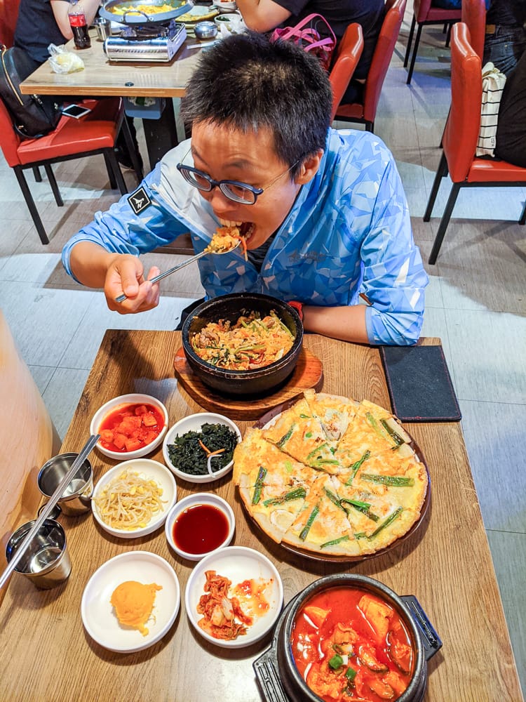 中和美食 金花子韓國料理捷運永安市場假日有開平價小菜吃到飽
