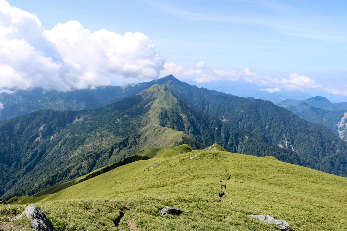 奇萊南華三天兩夜 奇萊南峰南華山 滾動在金色大草原上享樂大自然