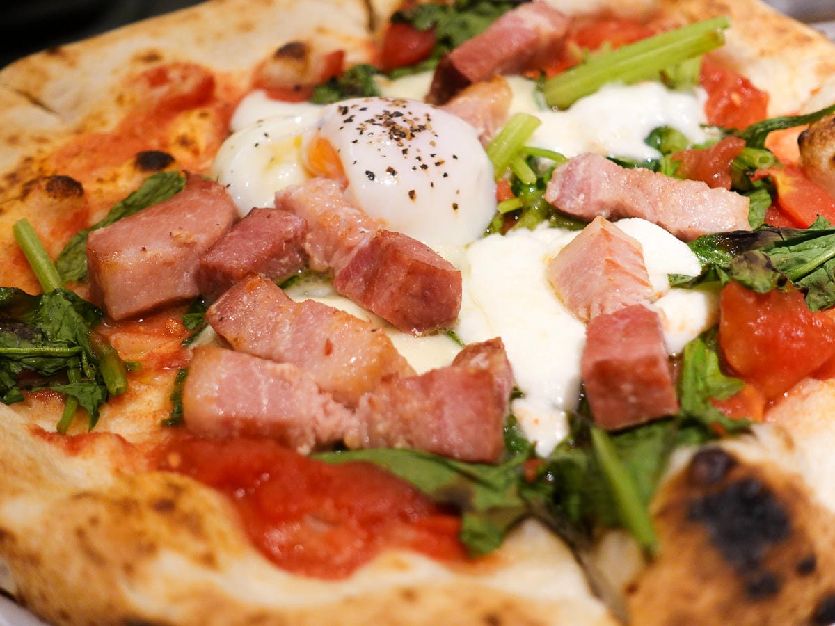 台北推薦窯烤披薩 BANCO八德店 PIZZA自製生麵披薩果然好吃