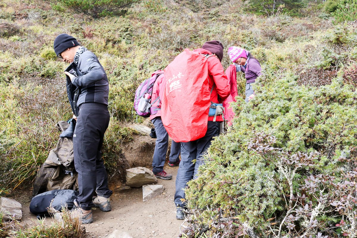 冬天合歡山天氣 強風難度合歡北峰與石門山 真心要有所準備